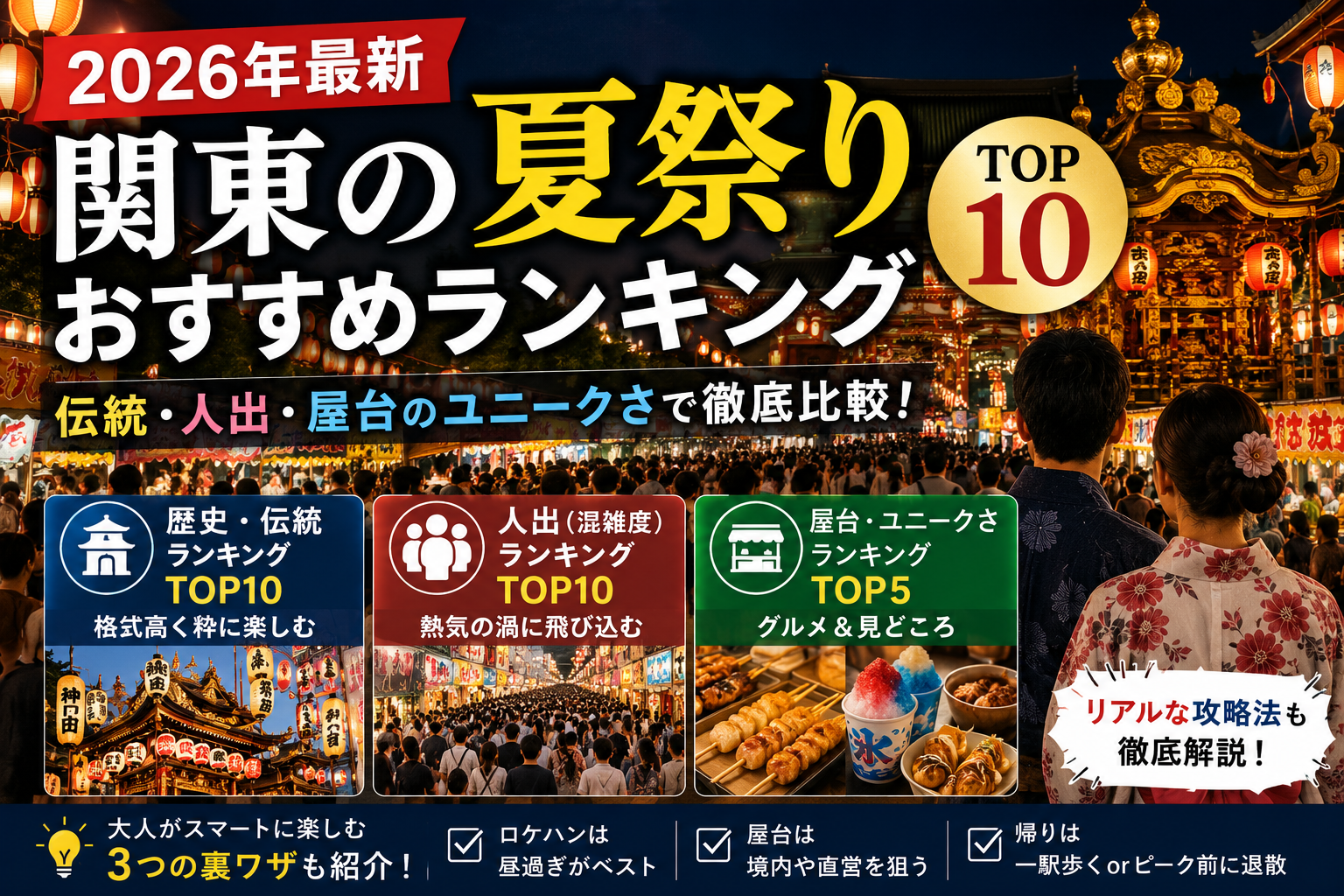 2026年関東の夏祭りランキングTOP10を紹介するアイキャッチ画像